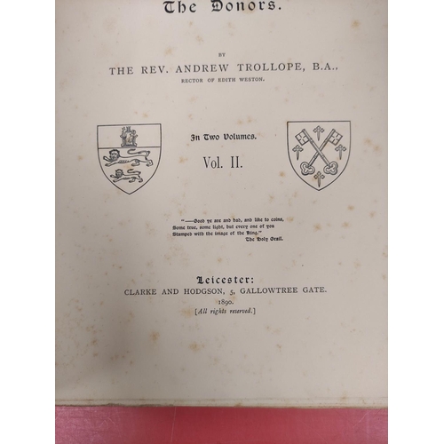 249 - TROLLOPE REV. ANDREW.  An Inventory of the Church Plate of Leicestershire With Some Accoun... 