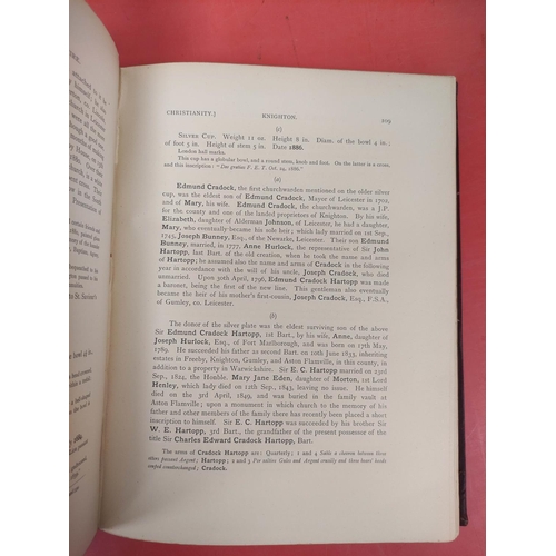 249 - TROLLOPE REV. ANDREW.  An Inventory of the Church Plate of Leicestershire With Some Accoun... 