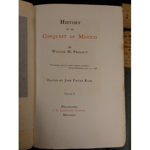 250 - PRESCOTT WILLIAM H.  The Works & the Life, Edited by J. F. Kirk. 16 vols. Ltd. ed. 108... 