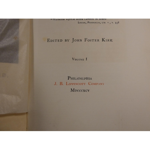 250 - PRESCOTT WILLIAM H.  The Works & the Life, Edited by J. F. Kirk. 16 vols. Ltd. ed. 108... 