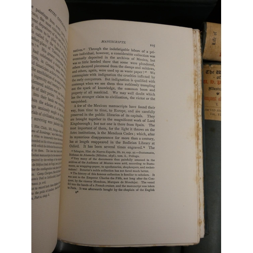 250 - PRESCOTT WILLIAM H.  The Works & the Life, Edited by J. F. Kirk. 16 vols. Ltd. ed. 108... 