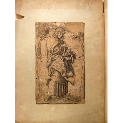 252 - Sixteenth Century German School. 6 wood engravings of St. Peter & other Apostles. Each approx. 1... 