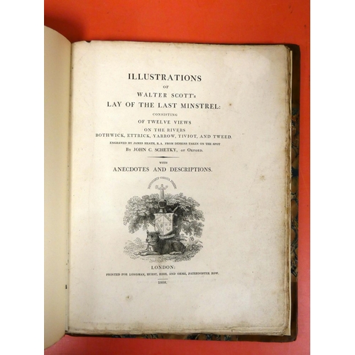 254 - SCHETKY JOHN C.  Illustrations of Walter Scott's Lay of the Last Minstrel. Eng. title vign... 