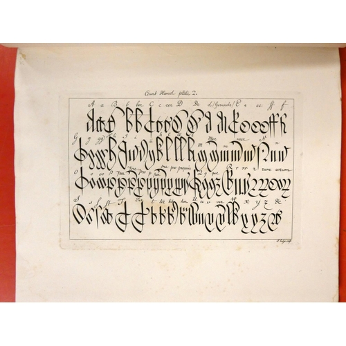 259 - WRIGHT ANDREW.  Court-Hand Restored ... With an Appendix Containing the Ancient Names of P... 