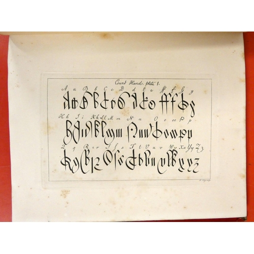 259 - WRIGHT ANDREW.  Court-Hand Restored ... With an Appendix Containing the Ancient Names of P... 