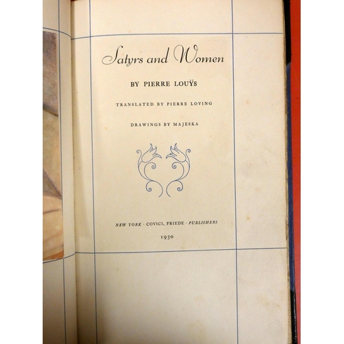 260 - LOUYS PIERRE.  Satyrs & Women. Ltd. ed. 254/1250. Tipped in col. frontis & plates ... 