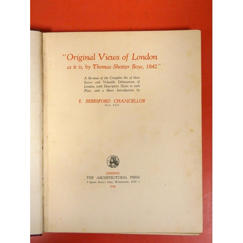 261 - BONE JAMES.  The London Perambulator. Signed ltd. ed. 58/100. Frontis & plates after e... 