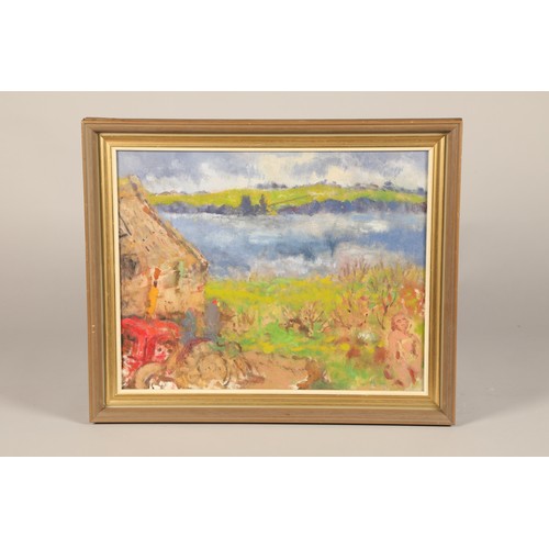 567 - William D Clyne (Scottish 1922 - 1981) Framed oil on board, signed and titled on the frame 'Towards ... 