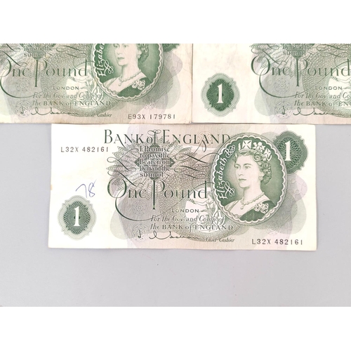 195 - Bank of England. Eliz II issues to include to include three 1960s 10s notes Hollom signatures, three... 