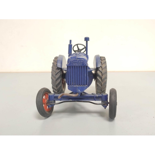 26 - Vintage die-cast Chad Valley Fordson Major Tractor no 9235 with turntable display stand.