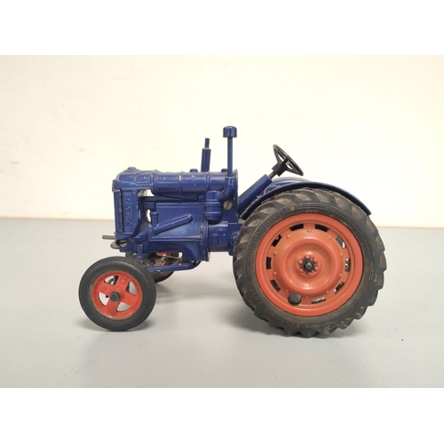 26 - Vintage die-cast Chad Valley Fordson Major Tractor no 9235 with turntable display stand.