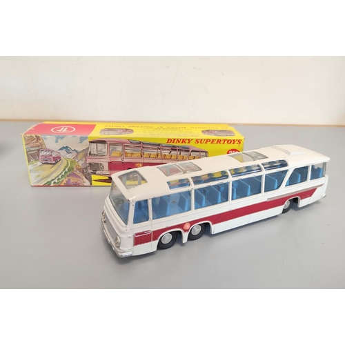 6 - Dinky Toys. Two boxed Vega Major Luxury Coaches No. 952 with white body and blue seat interior. (2)... 