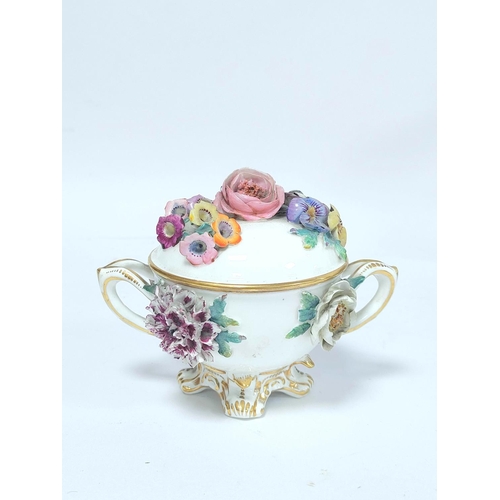 295 - Group of Continental porcelain & glass circa late 19th century and later to include pair of encr... 