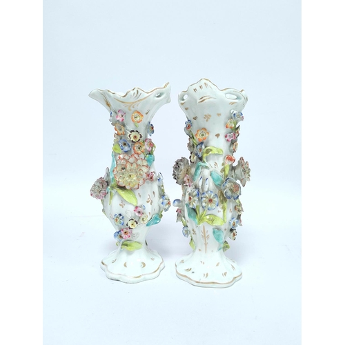 295 - Group of Continental porcelain & glass circa late 19th century and later to include pair of encr... 