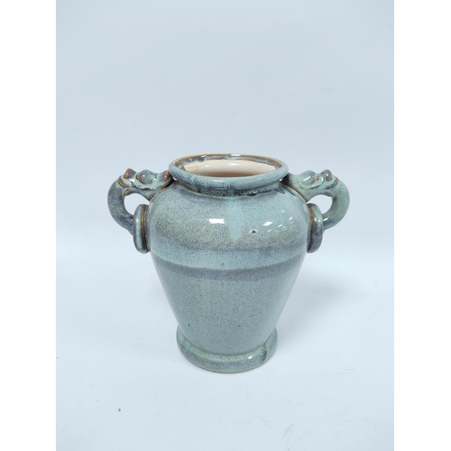 298 - Collection of studio pottery to include tea pots, glazed vases, some examples with impressed initial... 