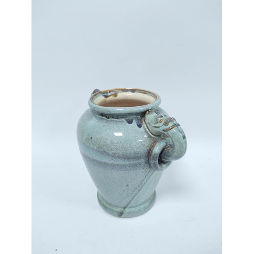 298 - Collection of studio pottery to include tea pots, glazed vases, some examples with impressed initial... 