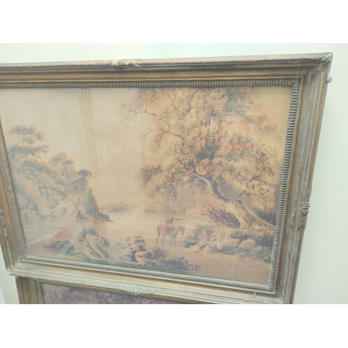 238 - Artist Unknown, 19th cent.Landscape scenes with figuresWatercolourUnsigned 47.5cm x 69cm in gilt fra... 