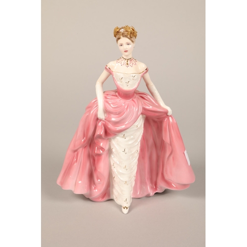 19 - Coalport figure ' Millennium Debut' 4694/7500 24 cm high