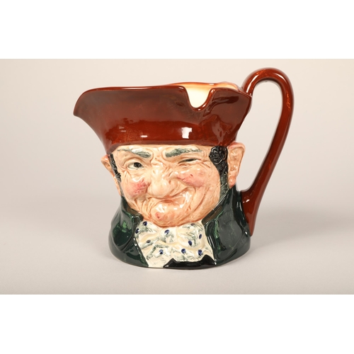 24 - Four Royal Doulton character jugs, 'Old Charley' 'Sam Weller'  John Peel' 'Paddy' highest 17 cm... 