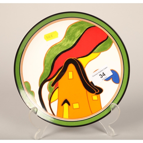 34 - Four Wedgwood for Bradford Exchange 'World of Clarice Cliff' limited edition plates, 'Orange house',... 