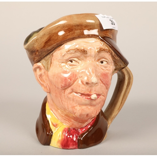 35 - Four Royal Doulton character jugs, ' Robin Hood', 'Appy' 'Auld Mac' Granny' highest 17 cm high (4)