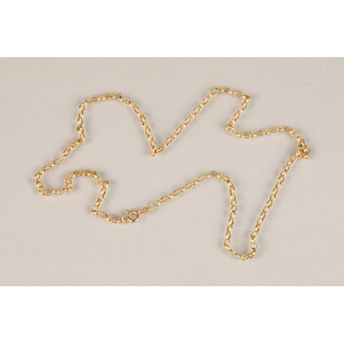 73 - 9ct yellow gold link necklace, 5.5 grams