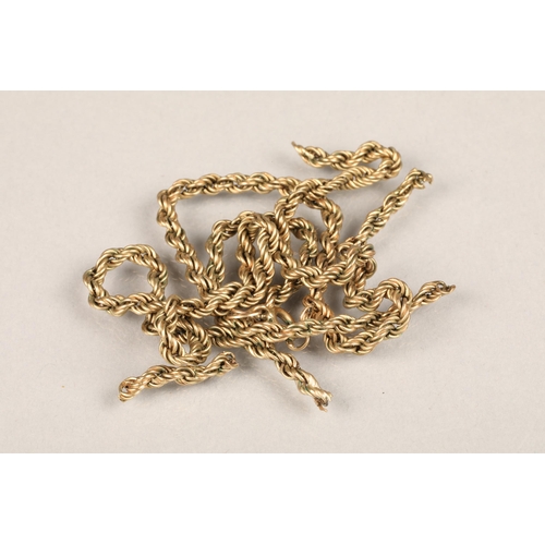 84 - 9ct gold chain (broken) 4.1g