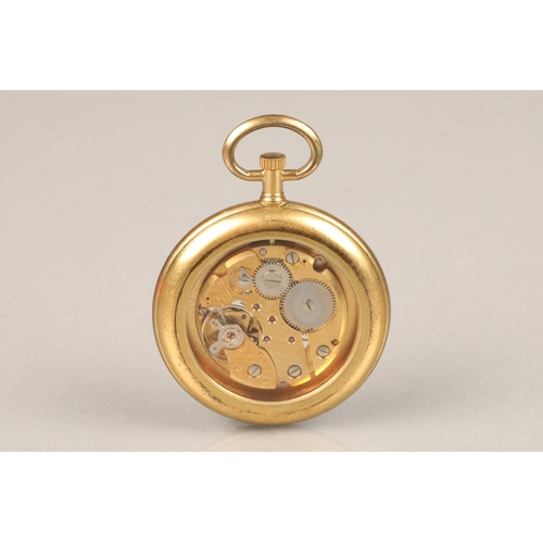 90 - Yellow metal Zeon pocket watch