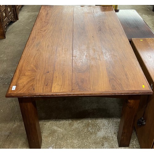 540 - Large hardwood rectangular dining tablelength 172cm,width 102cm, 79cm high