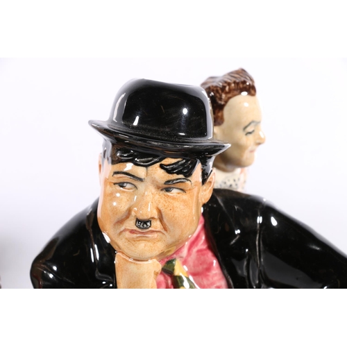 107 - Five novelty toby jugs including Charlie Chaplin by Kevin Francis Ceramics, etc.