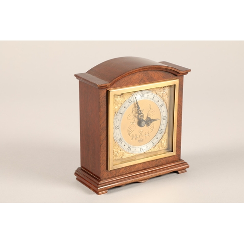 185 - Elliot mahogany Mantle clock, W Allan Ayr, 16 cm high