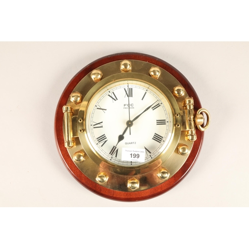 199 - Porthole style wall clock