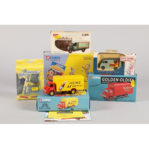 205 - Six boxed die cast vehicles, Corgi and one Lledo, including Days Gone, circus horses, Utterly Butter... 