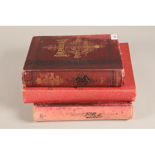 223 - Three large stamp albums