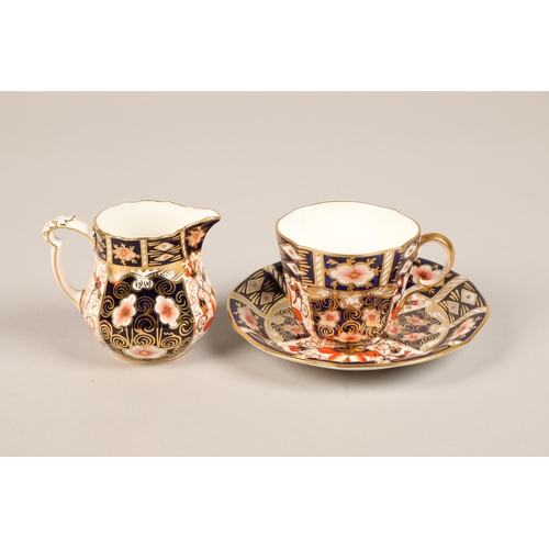 272 - Royal Crown Derby 2451 part tea set, plates bowl and jug (27 pieces total)