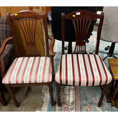 572 - Carver chair & dining chair