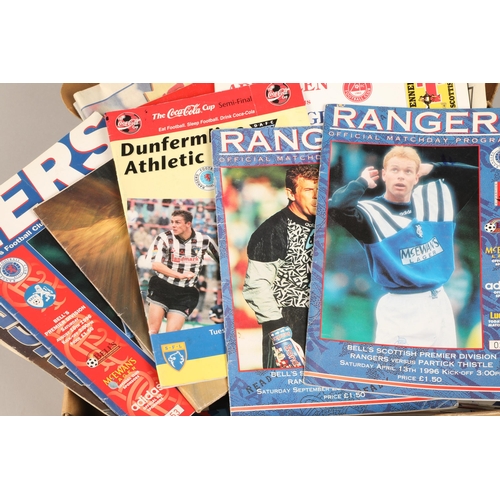 289 - Quantity of football programmes, mostly Rangers