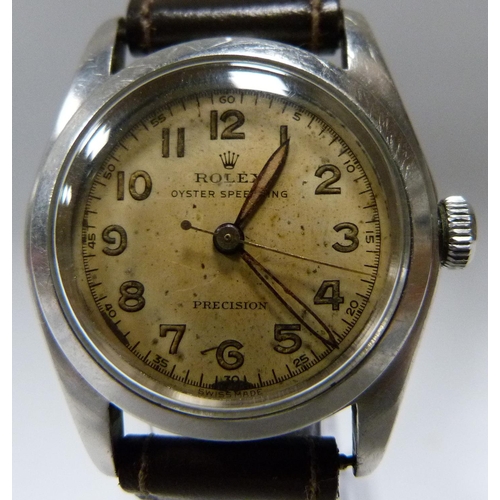 Rolex: Oyster Speedking precision wristwatch circa 1947