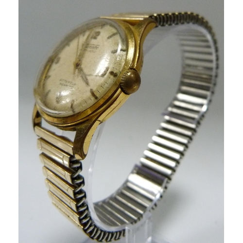 Visconte: Automatic 25 jewels incabloc 20M gents gold plated
