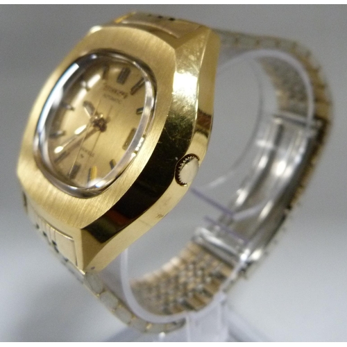 Seiko: Automatic 17 jewels 7025-503LR gold plated gents wristwatch