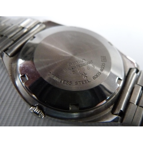 Seiko 5 Automatic 6309 8930 gents wristwatch stainless case with