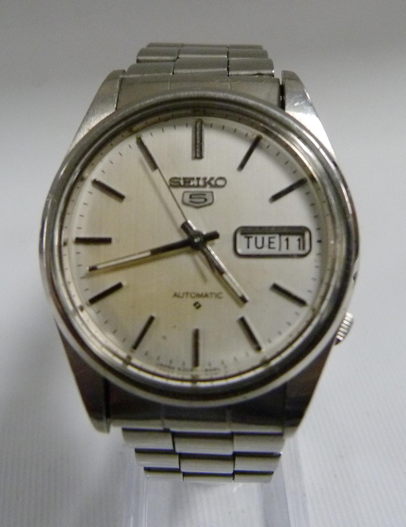 TninoFull-Drive2 Vintage Cream ！ Vintage Original Seiko 5 Automatic Beautiful Cream Dial Movement