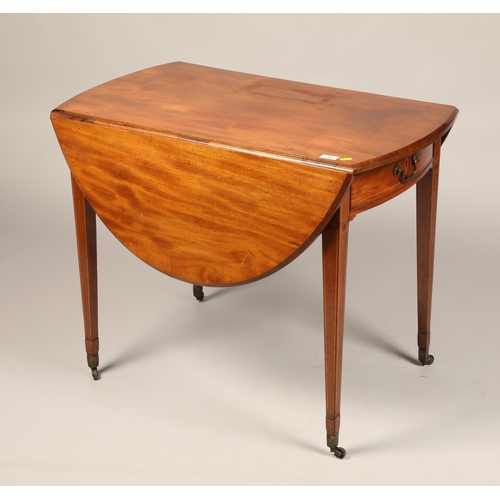 603 - Victorian Pembroke table on casters