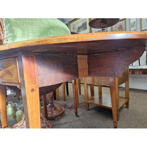 603 - Victorian Pembroke table on casters