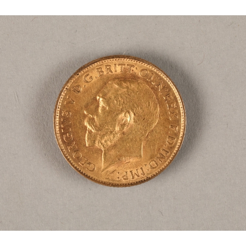 124 - Gold half sovereign dated 1912