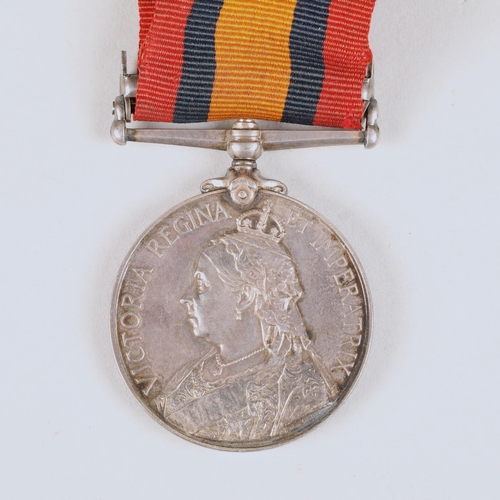 128 - Boer War South Africa Queen's medal with bar 'Relief of Ladysmith' awarded to '451 Pte. W. H. Sheare... 