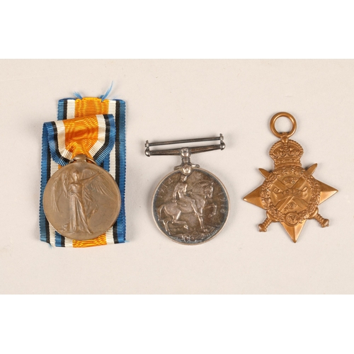 129 - WWI Victory and War medals awarded to Capt. A. W. Gardner, and Aug-Nov 1914 Star awarded to 3156 Pte... 