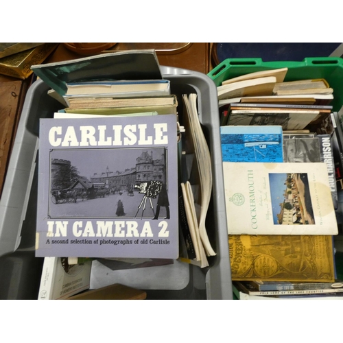 100 - Two boxes of local interest books – Carlisle, Cockermouth etc.