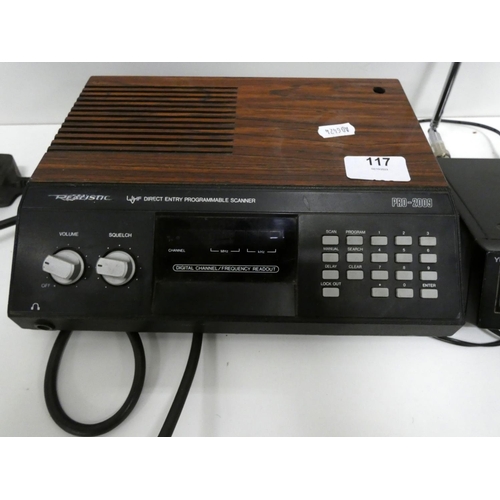 117 - Realistic programmable scanner and Yupiteru multi band receiver.