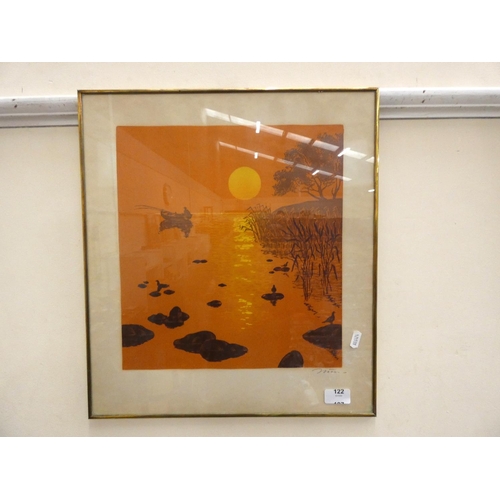 122 - Two limited edition 1970’s Russian landscape prints.